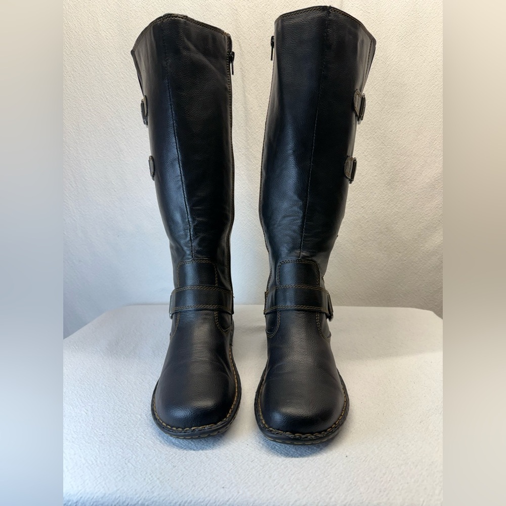 Casual Chic B.O.C. Born Concept Virginia Tall Black Riding Boots Heritage Style